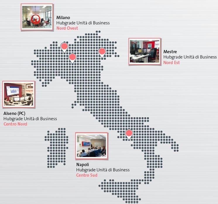 Centri Hubgrade in Italia